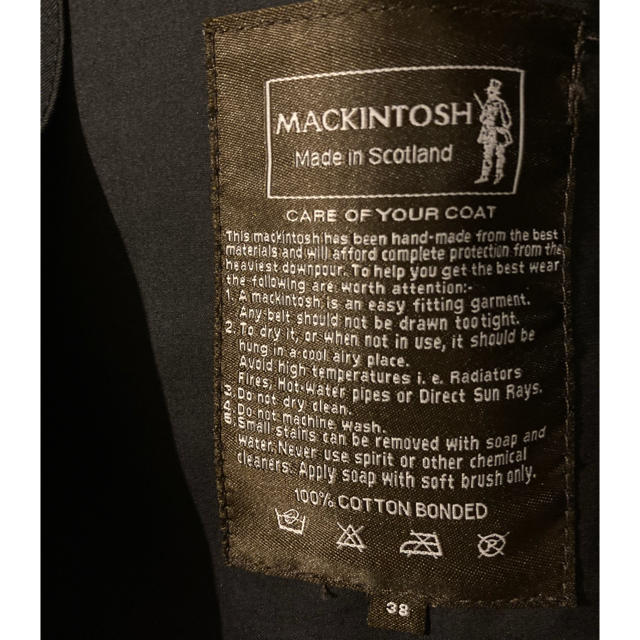 MACKINTOSH(マッキントッシュ)の最終値下　Mackintosh × kitsune ゴム引きコート メンズのジャケット/アウター(ステンカラーコート)の商品写真