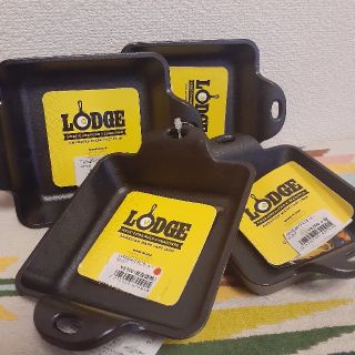 ロッジ(Lodge)の■新品・未使用■LODGE ロッジ　 鉄　ミニスキレット　スクエア ミニサーバー(調理器具)