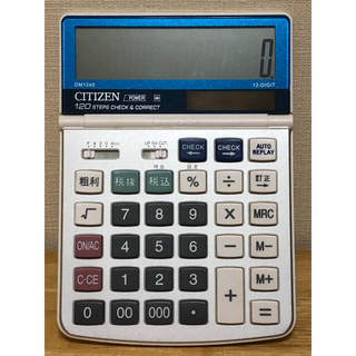 シチズン(CITIZEN)のシチズン　電卓　DM1240(オフィス用品一般)
