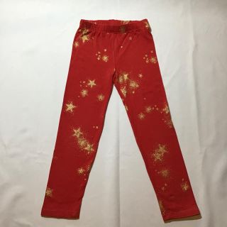 ベビーギャップ(babyGAP)のbabygap  星柄スパッツ 赤☓ゴールド 5Y 110cm(パンツ/スパッツ)