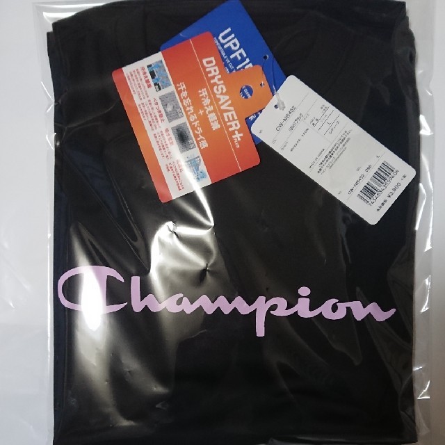 Champion(チャンピオン)の新品 XL チャンピオン バスケットボール DRYSAVER ロングTシャツ 黒 レディースのトップス(Tシャツ(長袖/七分))の商品写真