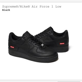 シュプリーム(Supreme)のSupreme nike air force 1 黒　24cm(スニーカー)