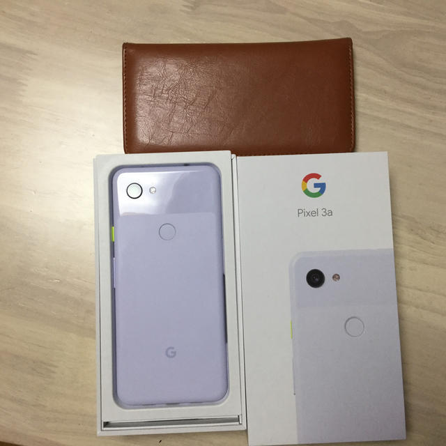 ANDROID(アンドロイド)の【中古・半年程使用】pixel 3a SIMフリー 64GB 薄紫(ほぼ白) スマホ/家電/カメラのスマートフォン/携帯電話(スマートフォン本体)の商品写真