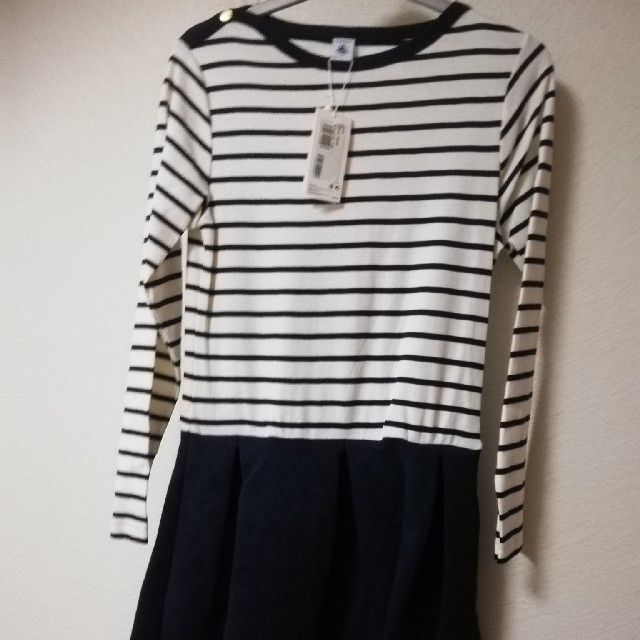 PETIT BATEAU(プチバトー)のプチバトー　長袖マニエールワンピース　12ans キッズ/ベビー/マタニティのキッズ服女の子用(90cm~)(ワンピース)の商品写真