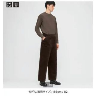 ユニクロ(UNIQLO)のUniqlo U AW ユニクロ　ユニクロユー  コーデュロイワイドワークパンツ(ワークパンツ/カーゴパンツ)