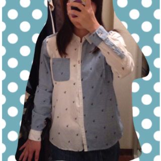 ネコ柄シャツ(シャツ/ブラウス(長袖/七分))
