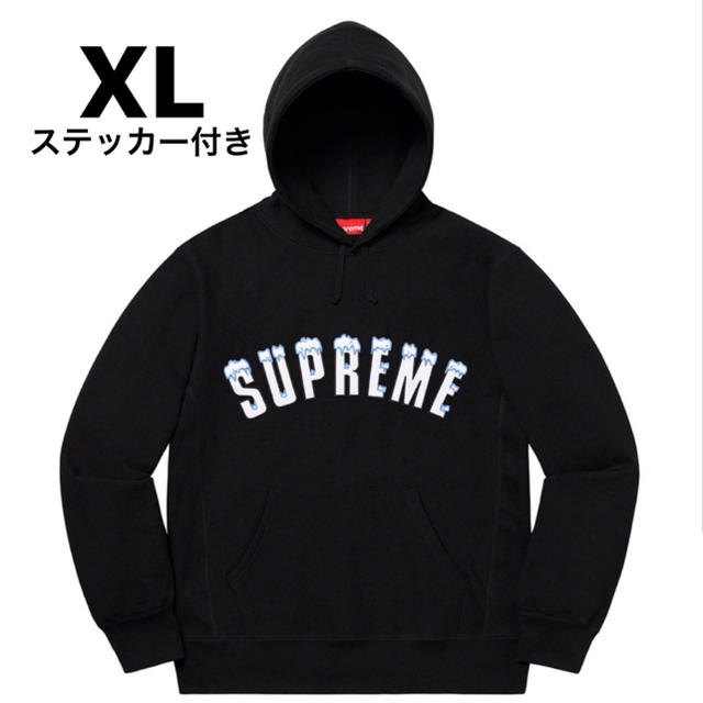 Supreme Icy Arc Hooded Sweatshirt Black