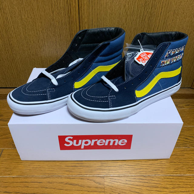 27.5cm Supreme x Vans SK8-Hi Pro 黒 国内正規品