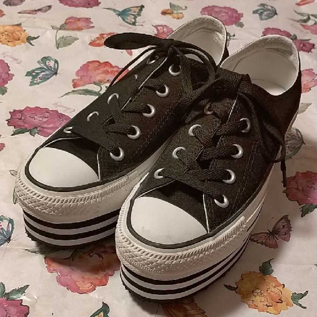 CONVERSE 厚底キャンバススニーカー