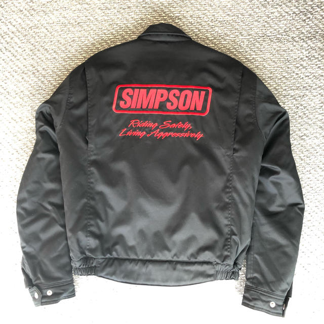 SIMPSON(シンプソン)の美品！SIMPSON コットンジャケット 黒 SJ-6131 シンプソン メンズのジャケット/アウター(ライダースジャケット)の商品写真