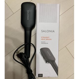 SALONIA ストレートヒートブラシ　スリム(ヘアアイロン)