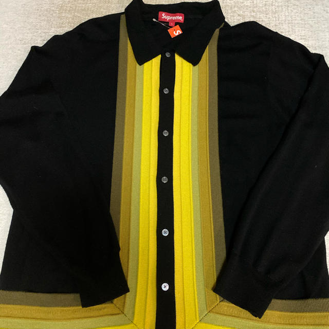 supreme corner stripe polo sweater Lサイズニット/セーター