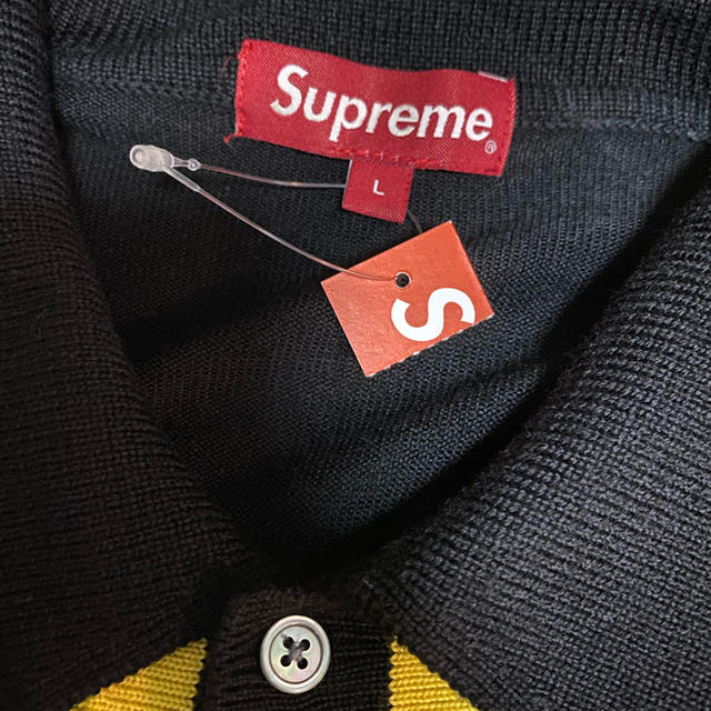 Supreme - supreme corner stripe polo sweater Lサイズの通販 by