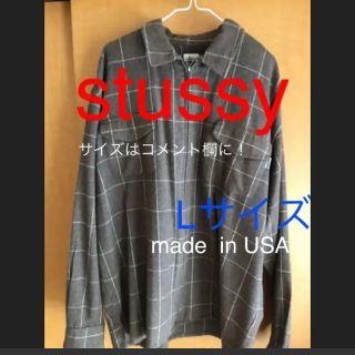 ステューシー(STUSSY)のstussy メンズ　長袖　Lサイズ　ジャケット(シャツ)