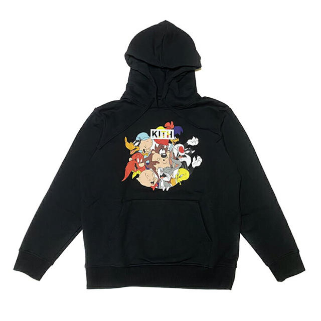 KITH X LOONEY TUNES HOODIE XL 黒　新品