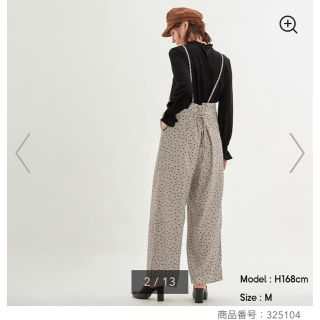 GU - GU公式サイト売り切れ サロペットワイドパンツ(ドット)の通販 by