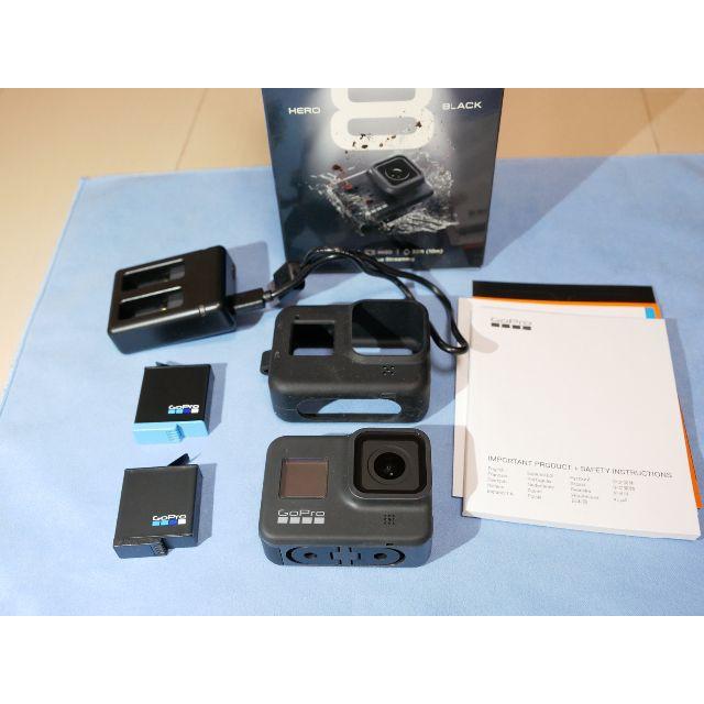 ビデオカメラ新同品 GoPro Hero 8 Black 予備バッテリ 充電器付き