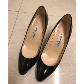 ジミーチュウ(JIMMY CHOO)のジミーチュウjimmychooパンプスブラック黒39.539ハーフ(ハイヒール/パンプス)