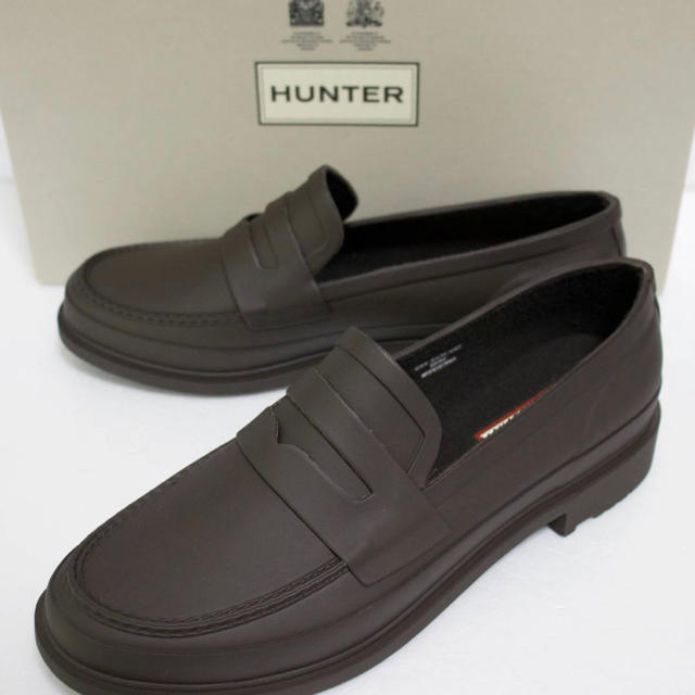 HUNTER(ハンター)の定価16500 新品 本物 HUNTER メンズ リファンド ペニー ローファー メンズの靴/シューズ(長靴/レインシューズ)の商品写真