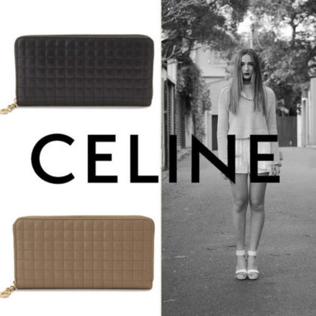 付属CELINE セリーヌ Large Zipped Wallet 10B55