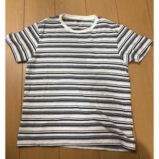 ジーユー(GU)のボーダー　Tシャツ　半袖(Tシャツ/カットソー(半袖/袖なし))