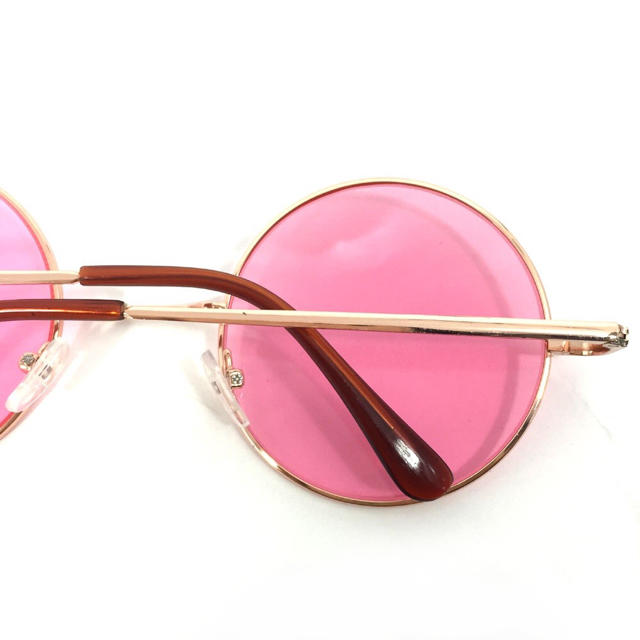 丸型カラーレンズサングラス 伊達メガネ  レディースのファッション小物(サングラス/メガネ)の商品写真