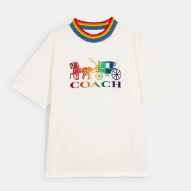 【COACH☆新品】レインボー ホース アンド キャリッジ Tシャツ！Mサイズ！