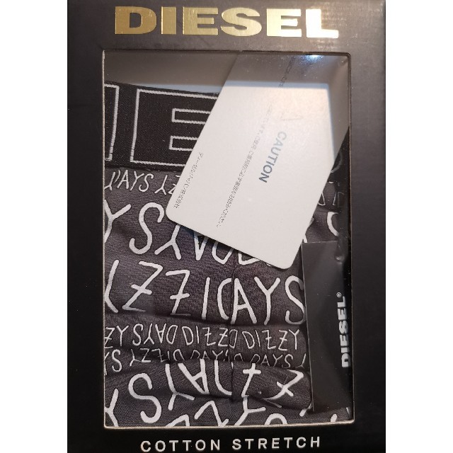 DIESEL(ディーゼル)のディーゼル　新品　メンズ　ボクサーパンツ(スクリブル/グレーS) メンズのアンダーウェア(ボクサーパンツ)の商品写真