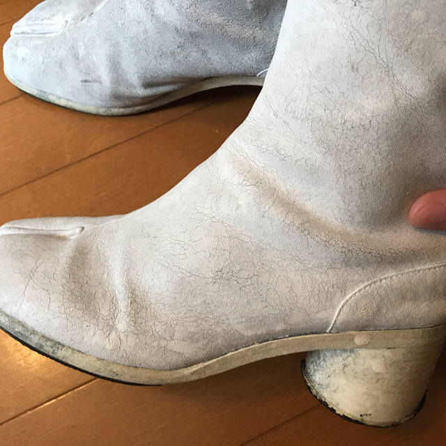 配送員設置 Martin Maison Margiela メゾンマルジェラ 足袋ブーツ 白 ...