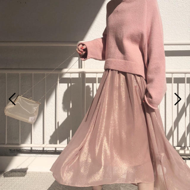 SNIDEL(スナイデル)のSNIDEL シャイニーイレヘムロングスカート　スナイデル レディースのスカート(ロングスカート)の商品写真