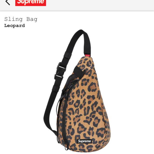 ショルダーバッグsupreme Sling Bag Leopard