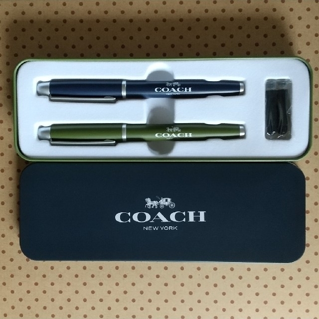 COACH(コーチ)のCOACH　万年筆＆ボールペンセット インテリア/住まい/日用品の文房具(ペン/マーカー)の商品写真