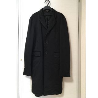 ブラックコムデギャルソン(BLACK COMME des GARCONS)のロングジャケット　ブラック(テーラードジャケット)