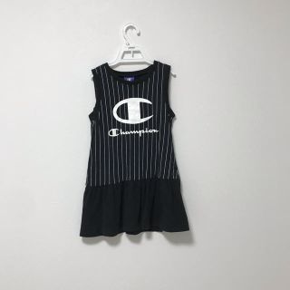 チャンピオン(Champion)のチャンピオン　ストライプ ワンピ　110cm(ワンピース)