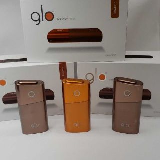 グロー(glo)の新品未使用 便利2色3台セットglo グロー シリーズ2 mini 本体フルセ(タバコグッズ)