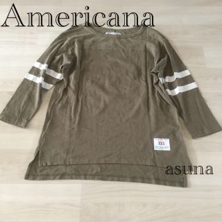 アメリカーナ(AMERICANA)のAmericana アメリカーナフットボールT(カットソー(長袖/七分))