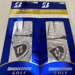 ブリヂストン(BRIDGESTONE)のブリジストンゴルフ　ツアーグローブ(24cm)2枚(ウエア)