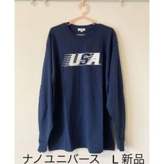 ナノユニバース(nano・universe)のナノユニバース　ロンT 新品　L(Tシャツ/カットソー(七分/長袖))