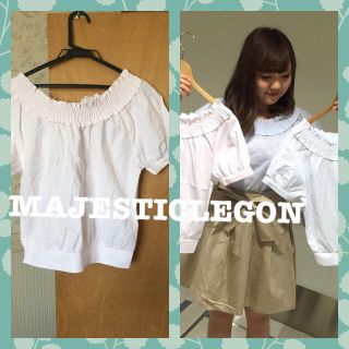 マジェスティックレゴン(MAJESTIC LEGON)のマジェ 後ろリボンブラウス(シャツ/ブラウス(半袖/袖なし))