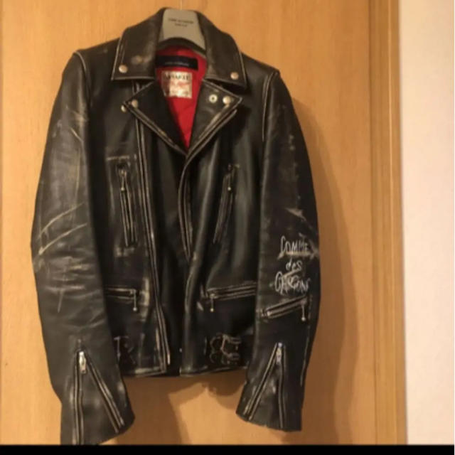 Lewis Leathers(ルイスレザー)のレア商品　ルイスレザー　コムデギャルソン　ライダース  メンズのジャケット/アウター(ライダースジャケット)の商品写真