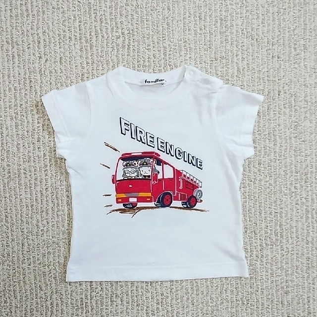 ファミリア　Tシャツ　消防車　80