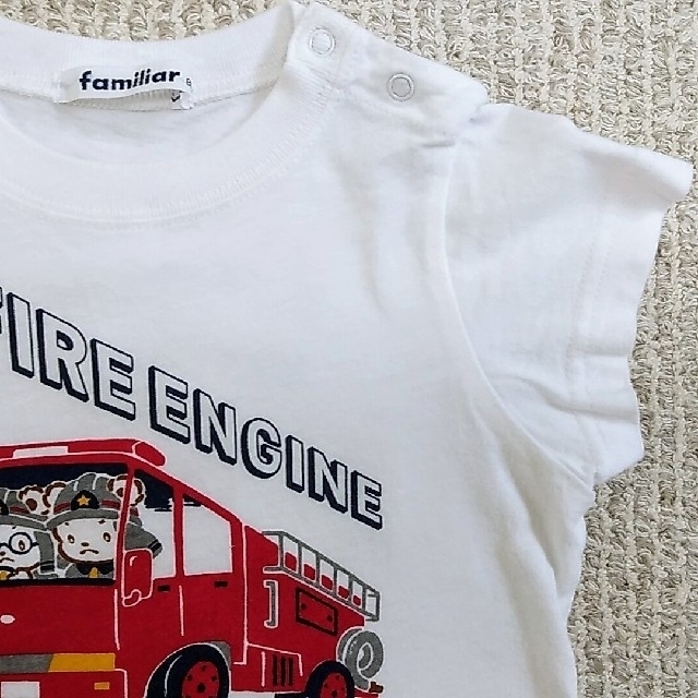 専用 2点セット  ファミリア   カメラマン  と  消防車 Tシャツ