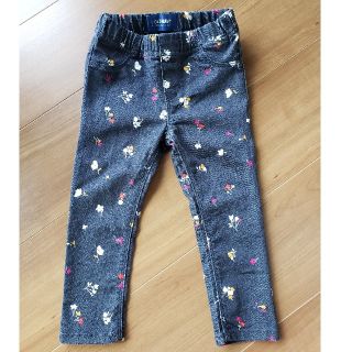 オールドネイビー(Old Navy)の☆美品☆オールドネイビー 花柄デニムパンツ 2T 90 GAP(パンツ/スパッツ)