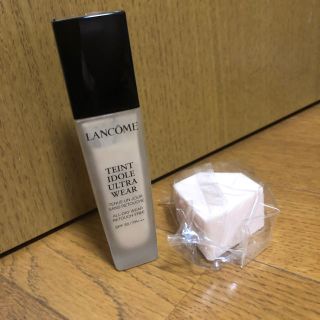 ランコム(LANCOME)のランコム タンイドル ウルトラ ウェア リキッド B-01 専用パフ付きセット(ファンデーション)