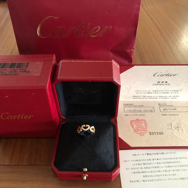 Cartier(カルティエ)の♡正規品♡最終値下げカルティエ  Cハートダイヤリング　PG 18K 49 9 レディースのアクセサリー(リング(指輪))の商品写真