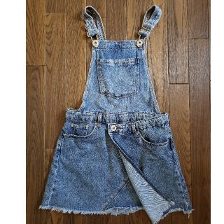 ザラキッズ(ZARA KIDS)のZARAGIRLS　デニムジャンパースカート(ワンピース)