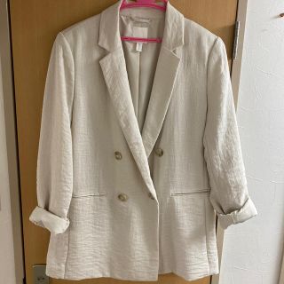 エイチアンドエイチ(H&H)のH&M リネンジェケット(ノーカラージャケット)