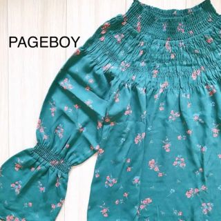 ページボーイ(PAGEBOY)のPAGEBOY グリーントップス(シャツ/ブラウス(長袖/七分))