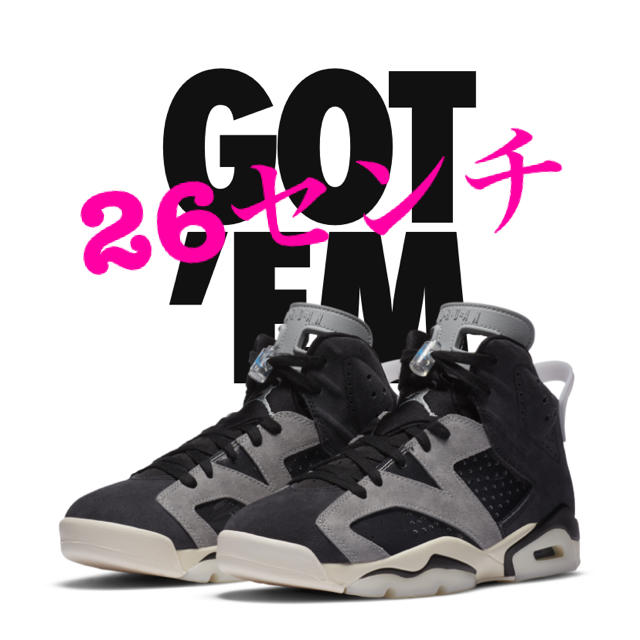 メンズ26cm NIKE WMNS AIR JORDAN 6 Tech Chrome