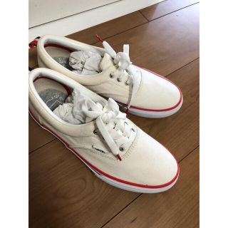 ヴァンズ(VANS)の未使用 VANS スニーカー 24cm ホワイト 白 ベージュ(スニーカー)